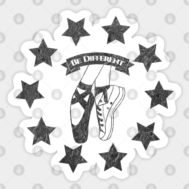 Be Different Ballet Shoes Sticker by CBV